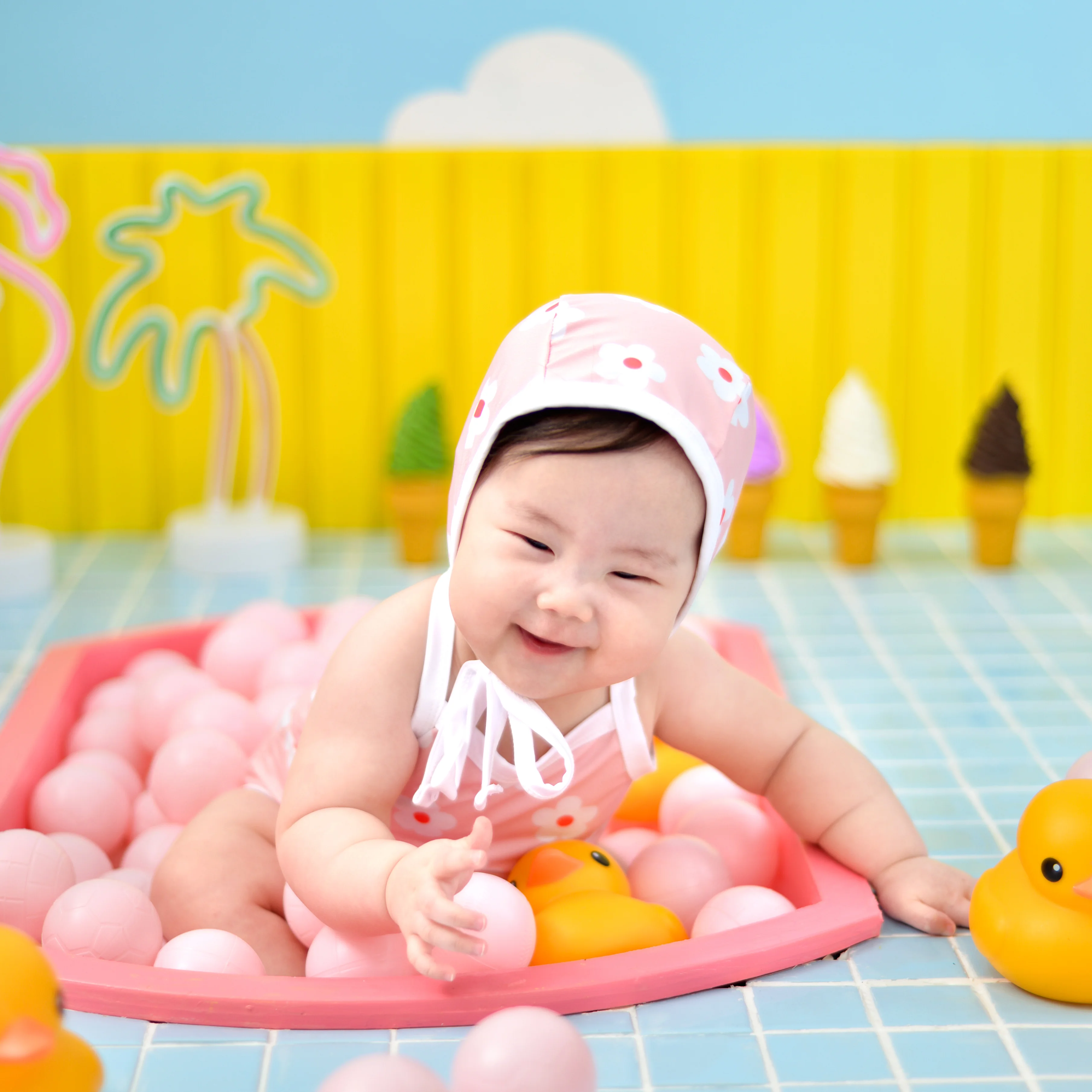 핑크샤워 컨셉 사진 6