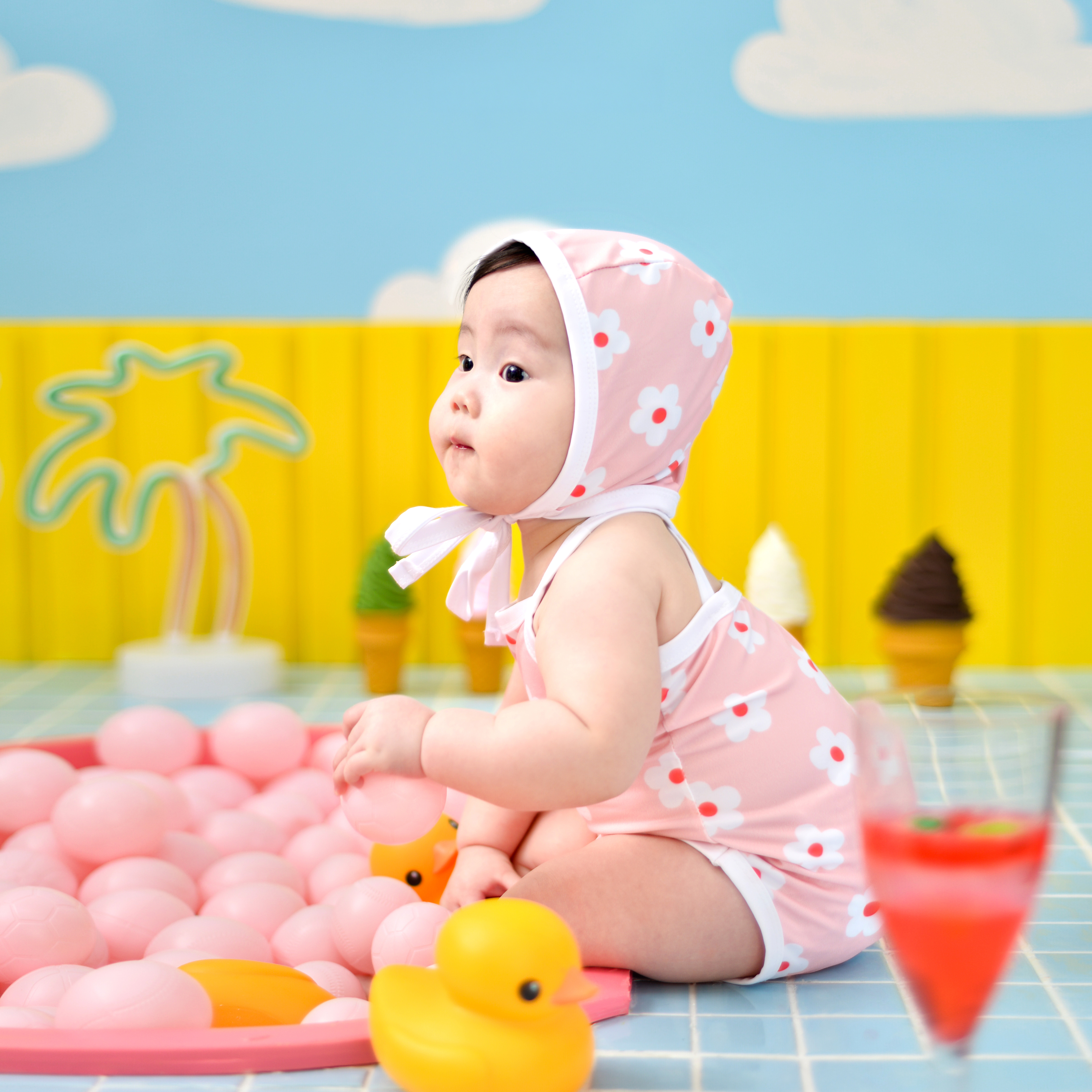 핑크샤워 컨셉 사진 7